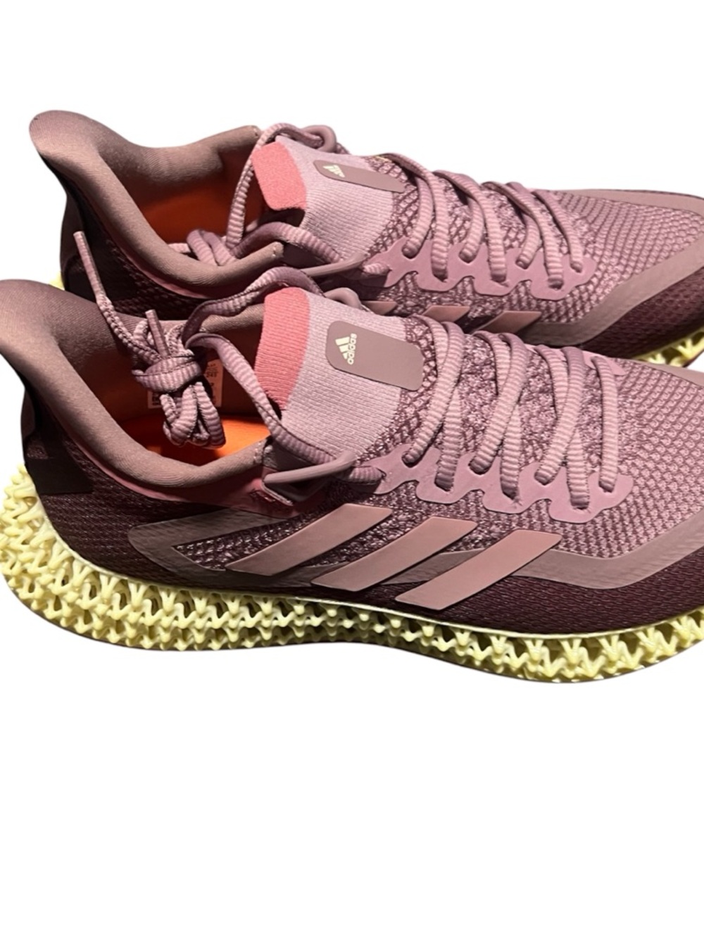 adidas Women’s Rose Pink 4D-Print Athletic Sneakers